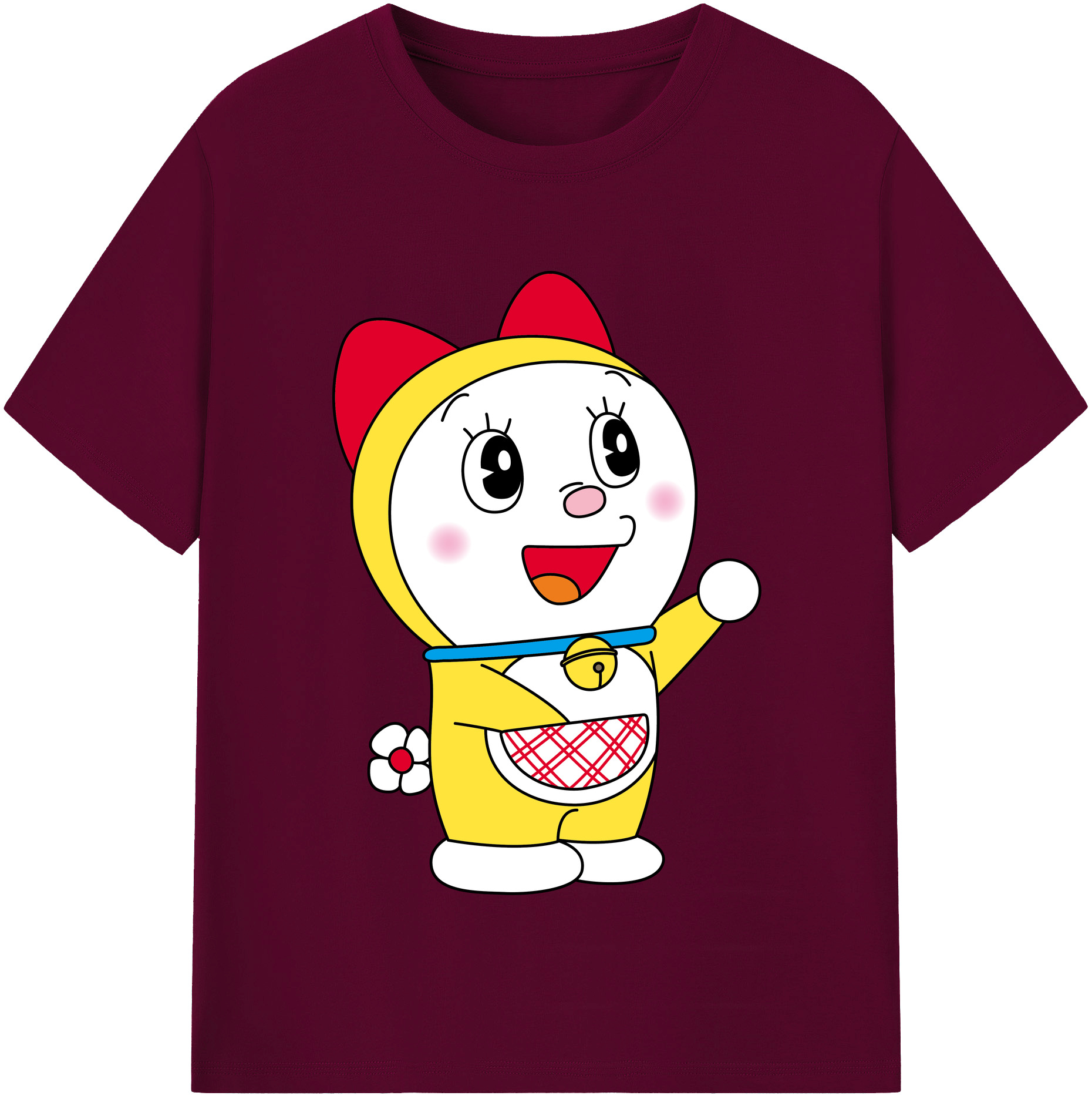 （画像用） ドラえもん ドラミ Doraemon Dorami レディースカジュアルプリントTシャツ（綿100％）